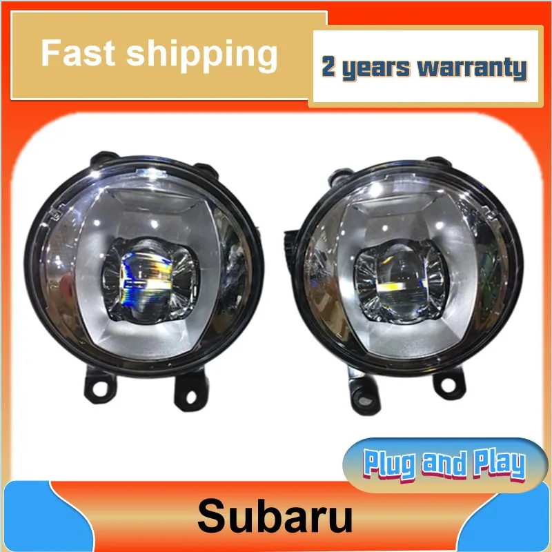 Car Styling for Subaru BRZ Fog Light XV Impreza Forester Fog Light Auto Angel Eye Fog Lamp DRL