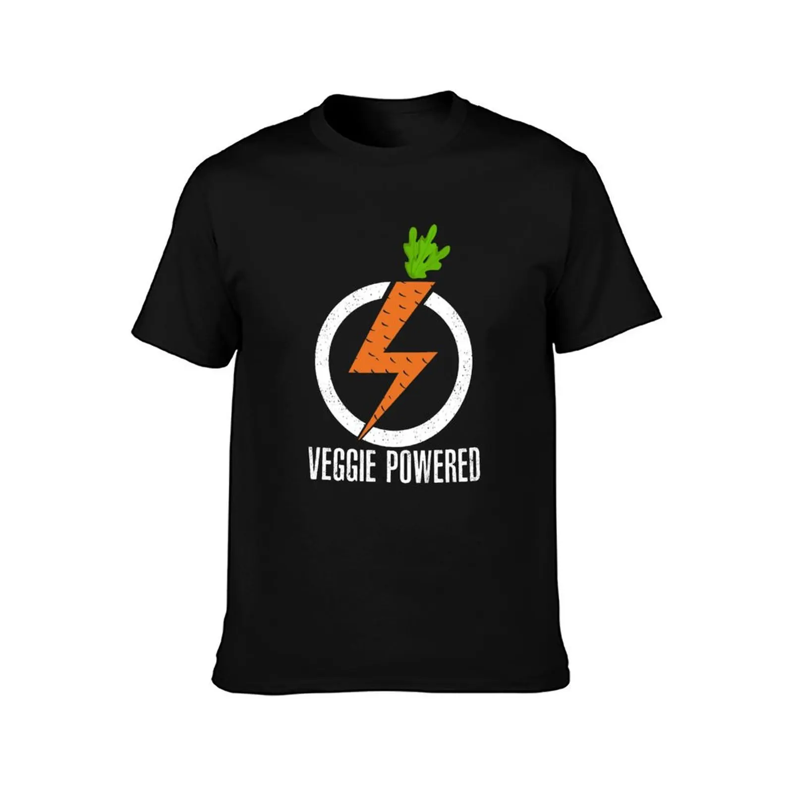 Veggie Powered T-Shirt Everyday Wear Basic Short Sleeve Top