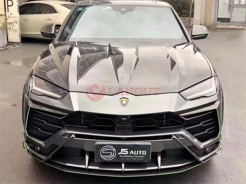 

Topcar Style High Quality Dry Carbon Fiber Hood Head Cover Bonnet Hot Pressed Body Parts for Lamborghini URUS