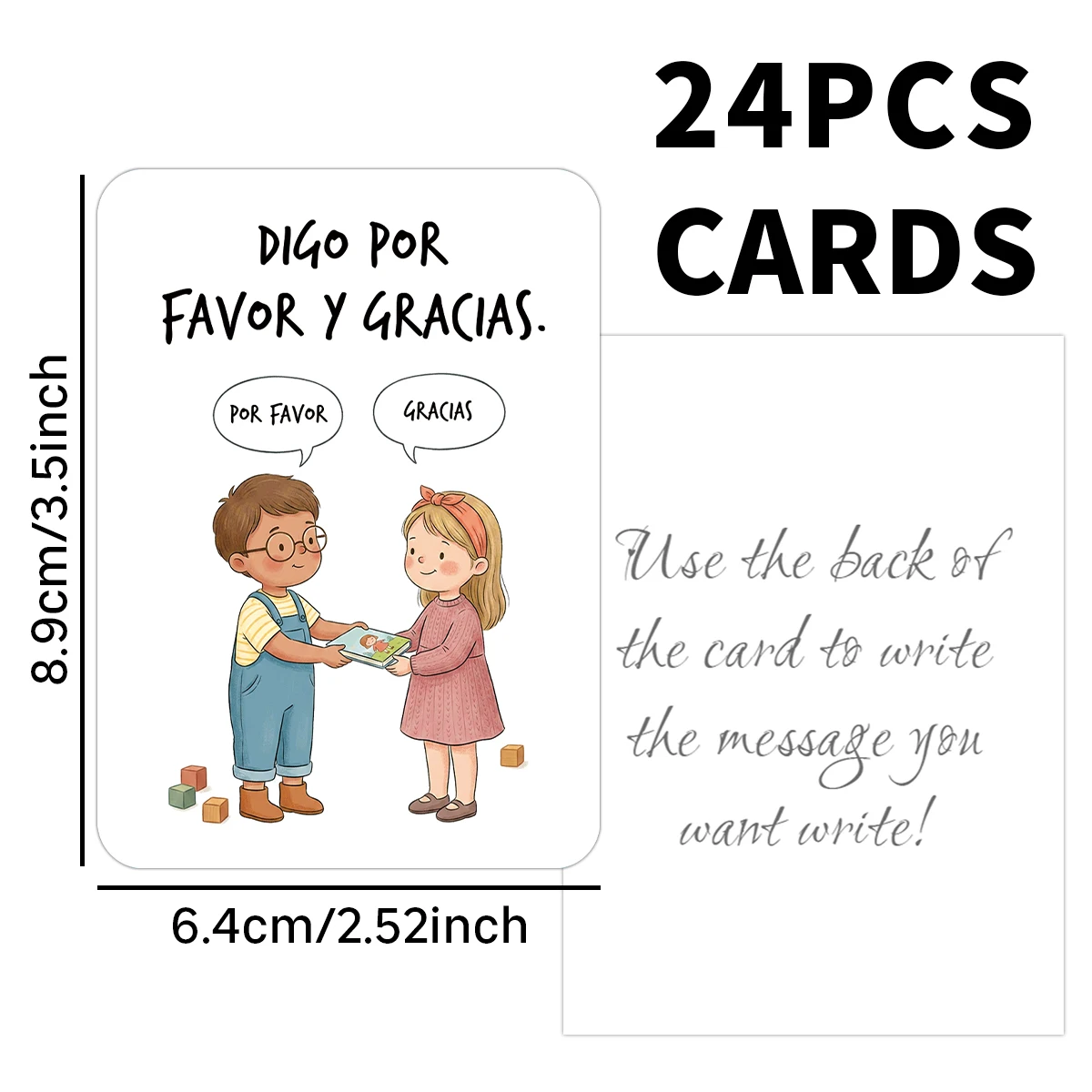24pcs Spanish Social Behavior Rules Cards,Educational Visual Learning Cards,For Preschool,Classroom,Homeschool Interactive Cards