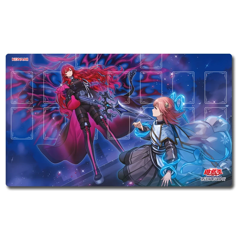 Yugioh Exosisters Bat Mater Play Mat Yu-Gi-Oh! TCG OCG ألعاب بطاقات التداول حصيرة Duel لوحة المطاط بطاقة حصيرة الماوس الوسادة #2