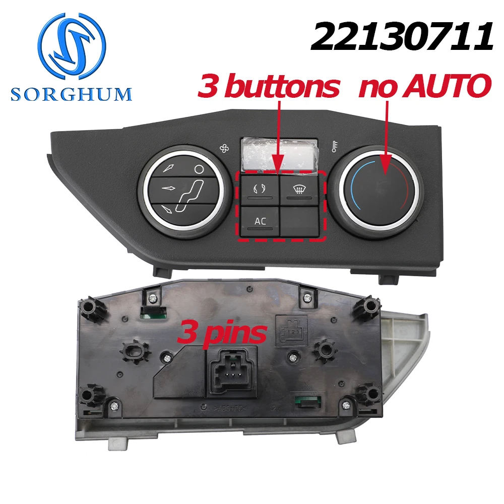 22130711 22130723 22130720 22130726 Für Volvo FMX FM 420 FH4 EURO 6 LKW Klimaanlage Heizungssteuergerät Schalttafel – Detail 4