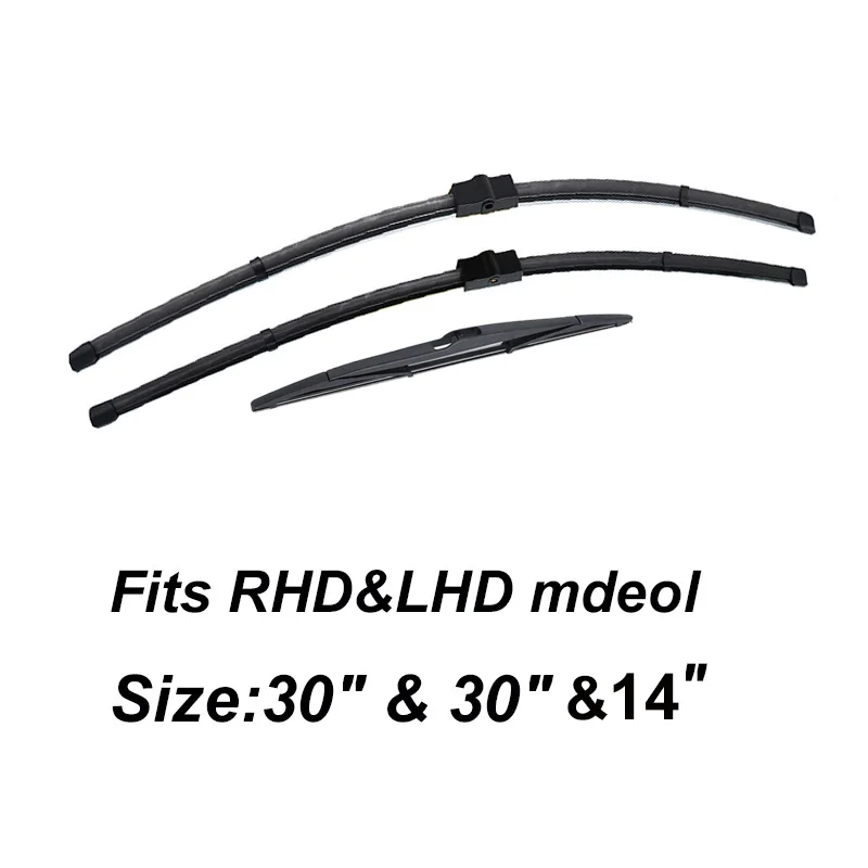 Erick's Wiper Front & Rear Wiper Blades Set For Citroen C4 Grand Picasso C4 Picasso 2006 - 2008 Windshield Windscreen 30