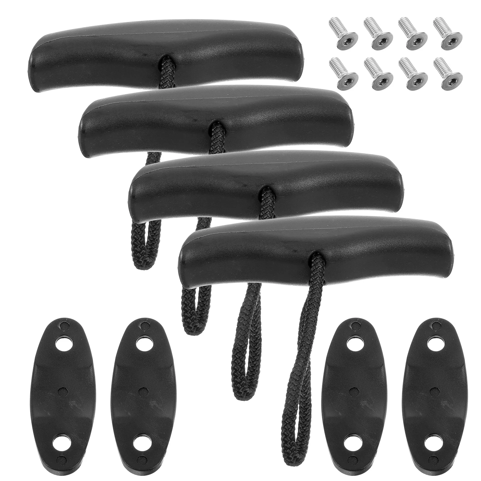 

4Set Durable Kayak Carry Handle Smoothly Contoured Ergonomic Design for Easy Installation Canoe Accessories Kayak Pull Handle