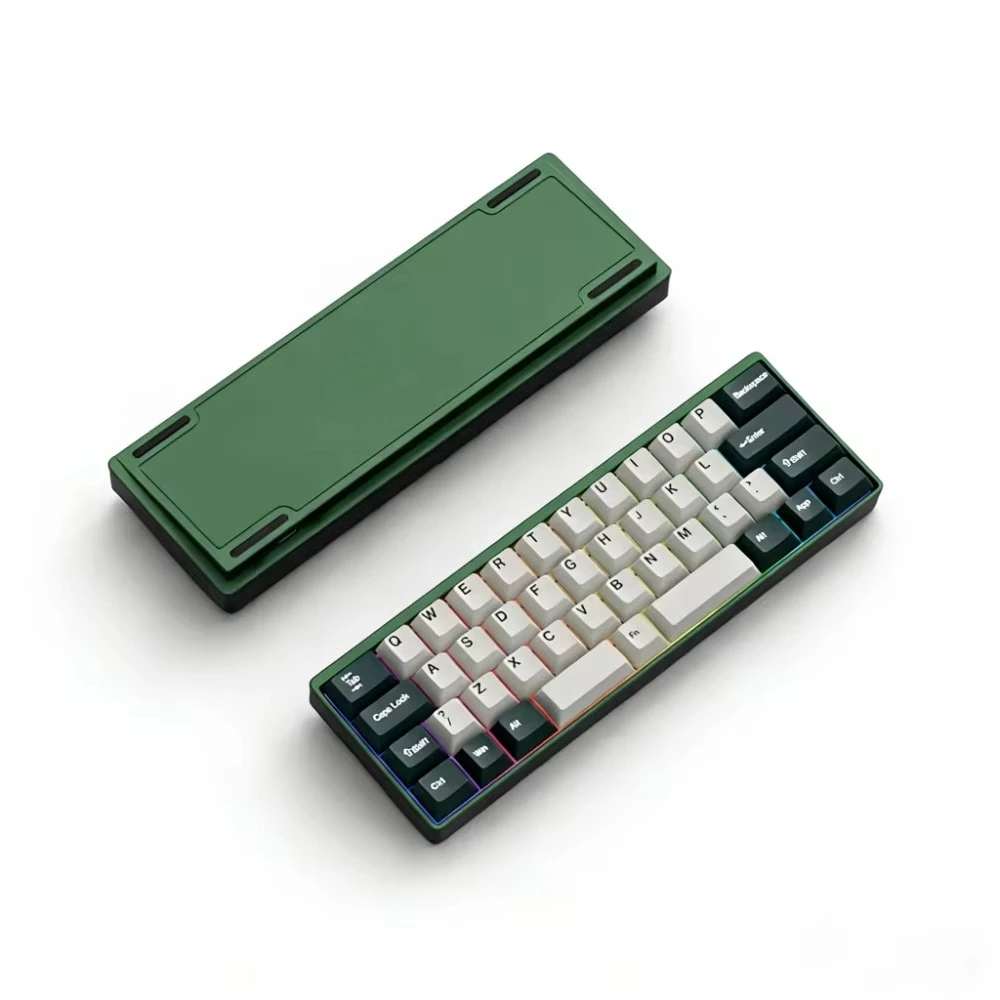 for MMD KM40 Mechanical Keyboard Wireless Tri-Mode Hot-Swap RGB Custom 40% Layout Aluminum Shell Office Gaming Keyboard