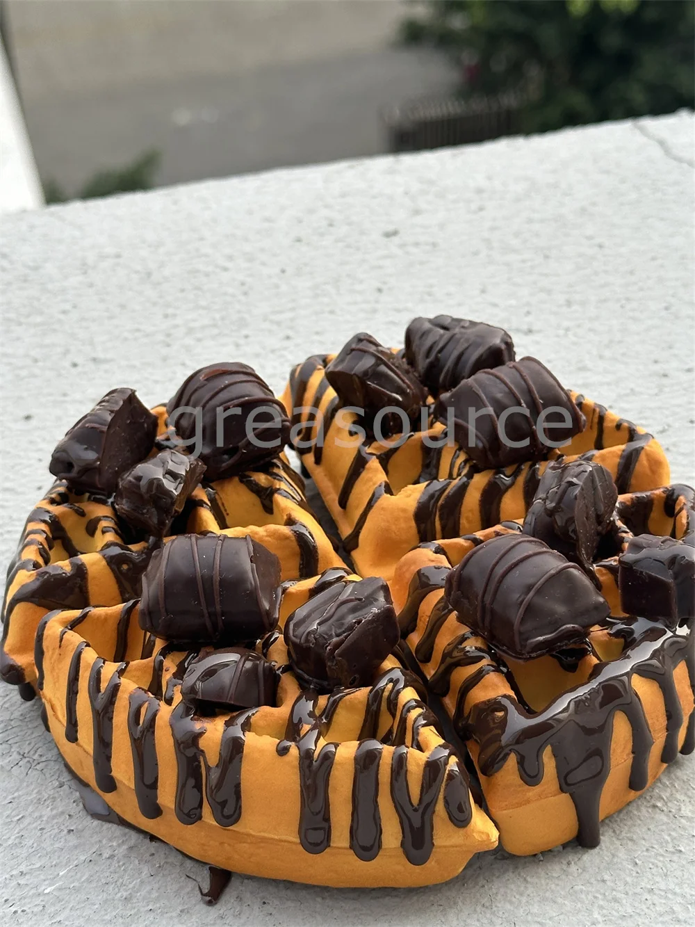 Crema de gofres para postre, gofres crujientes dorados, historia deliciosa, fresa, Chocolate, Nutella, juguete de la tarde, disfruta del tiempo libre, alegría