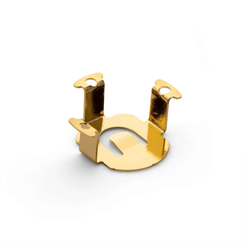 Customized THM 5.8mm Coin Cell Retainer Gold Plated SMD 5.8MM Battery Holder Clip CCR-2984-NI