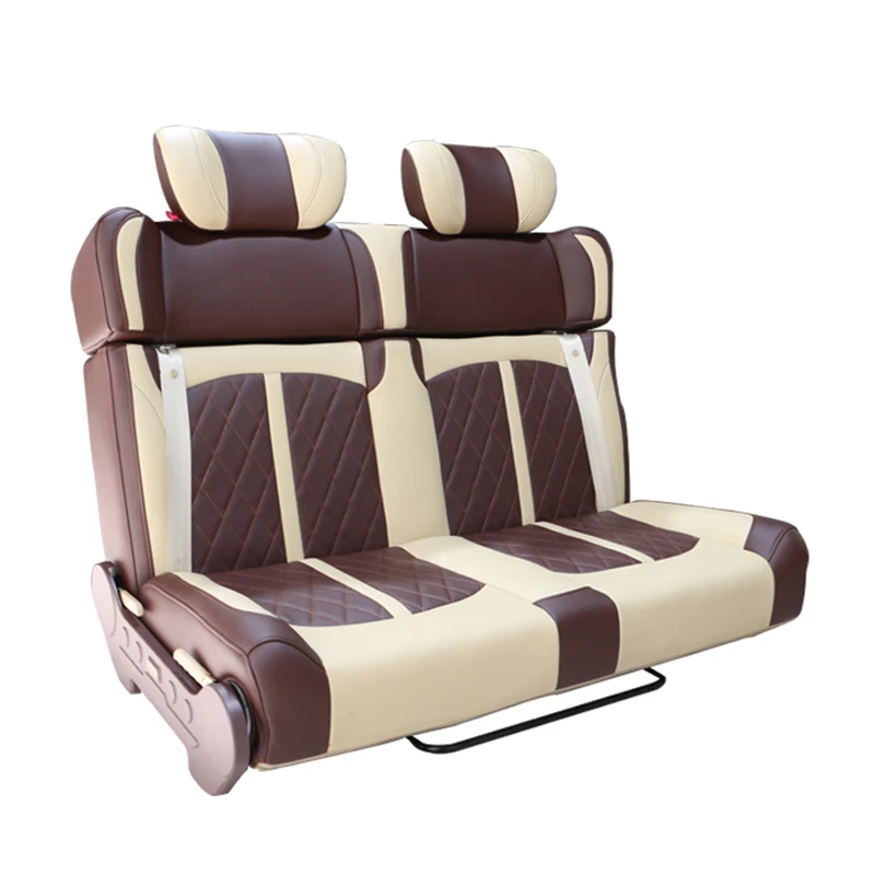 

2024 Manufacturers Hot Sale Caravan Folding Camper Two Seater Leather Motorhome Seats