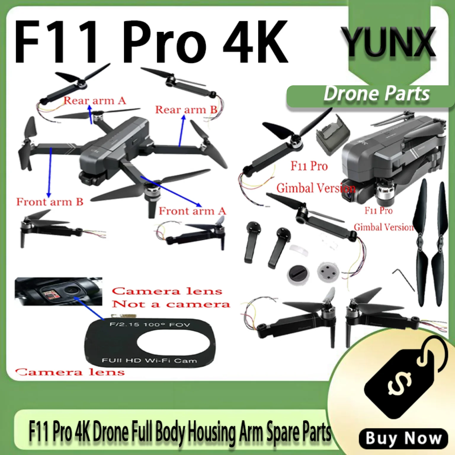 kit-telaio-aereo-celestial-sjrc-f11-pro-4k-scocca-supporto-per-carrello-di-atterraggio-e-elica-assemblaggio-completo-per-rinnovo