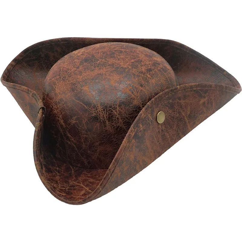 

Stage performance, Halloween imitation leather, triangle, captain's hat