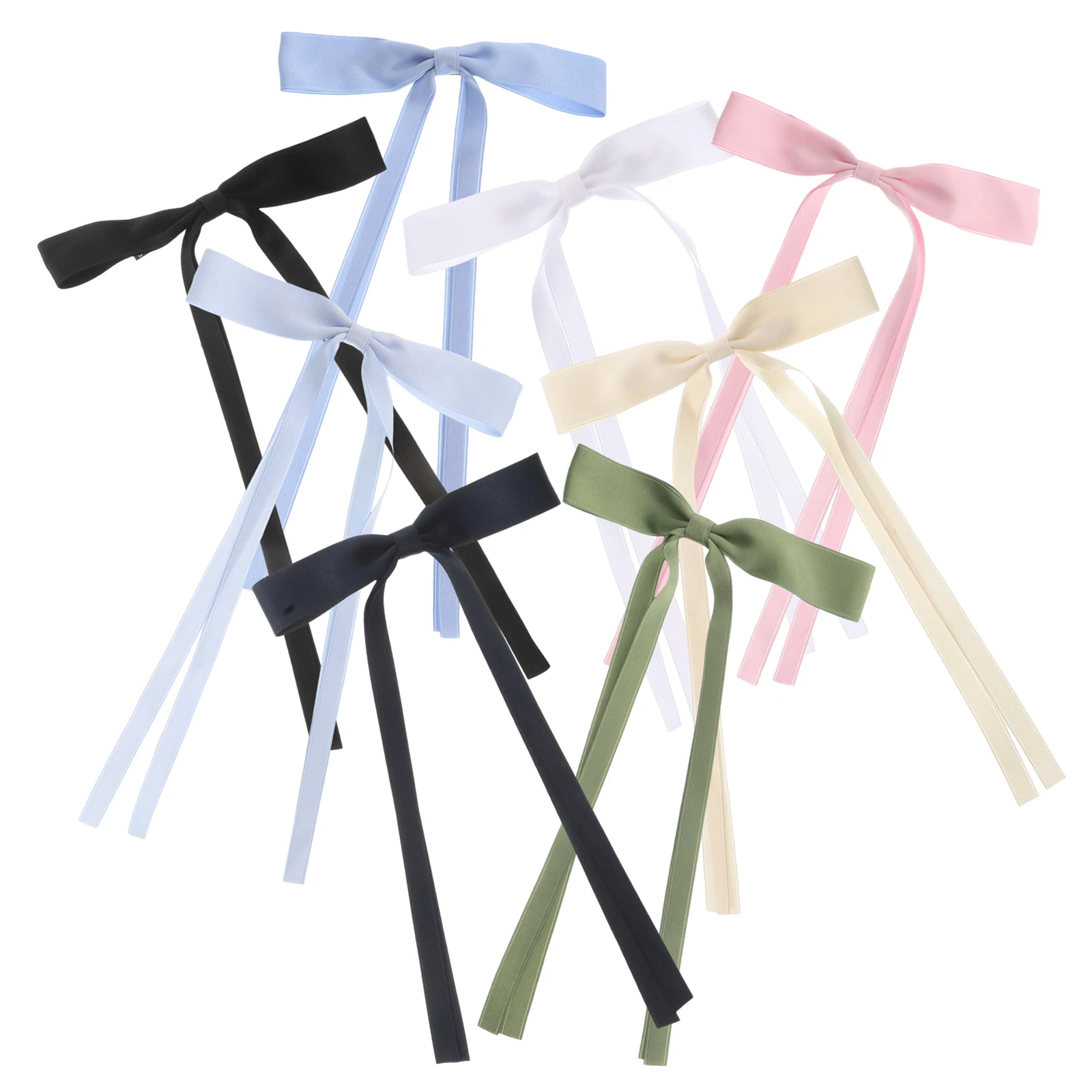 

8 Pcs Simple and Versatile Hairpin Ribbon Set Toddler Clip Zinc Alloy Ballet Accessories