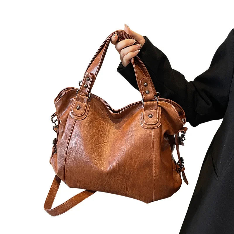 Large Capacity Bag Women's Cross-border Foreign Trade New Women's Shoulder Bag Casual Tote Handbag Factory Direct Sales