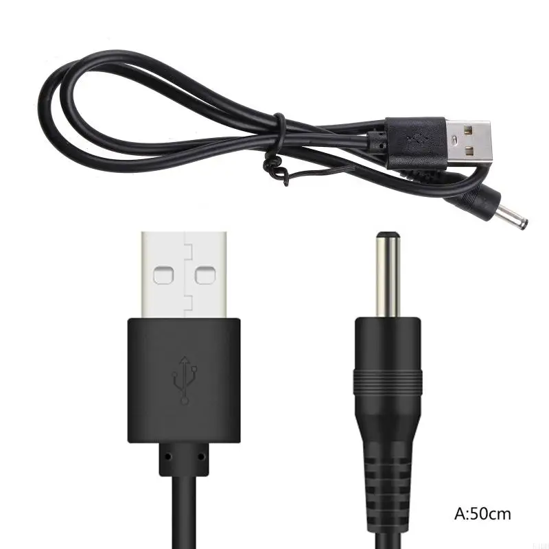 USB to 3.5mm Power Cable 5V Cable Barrel Cord Quick Connector for HUB USB Fan Lamp Round Hole Adapter Durable