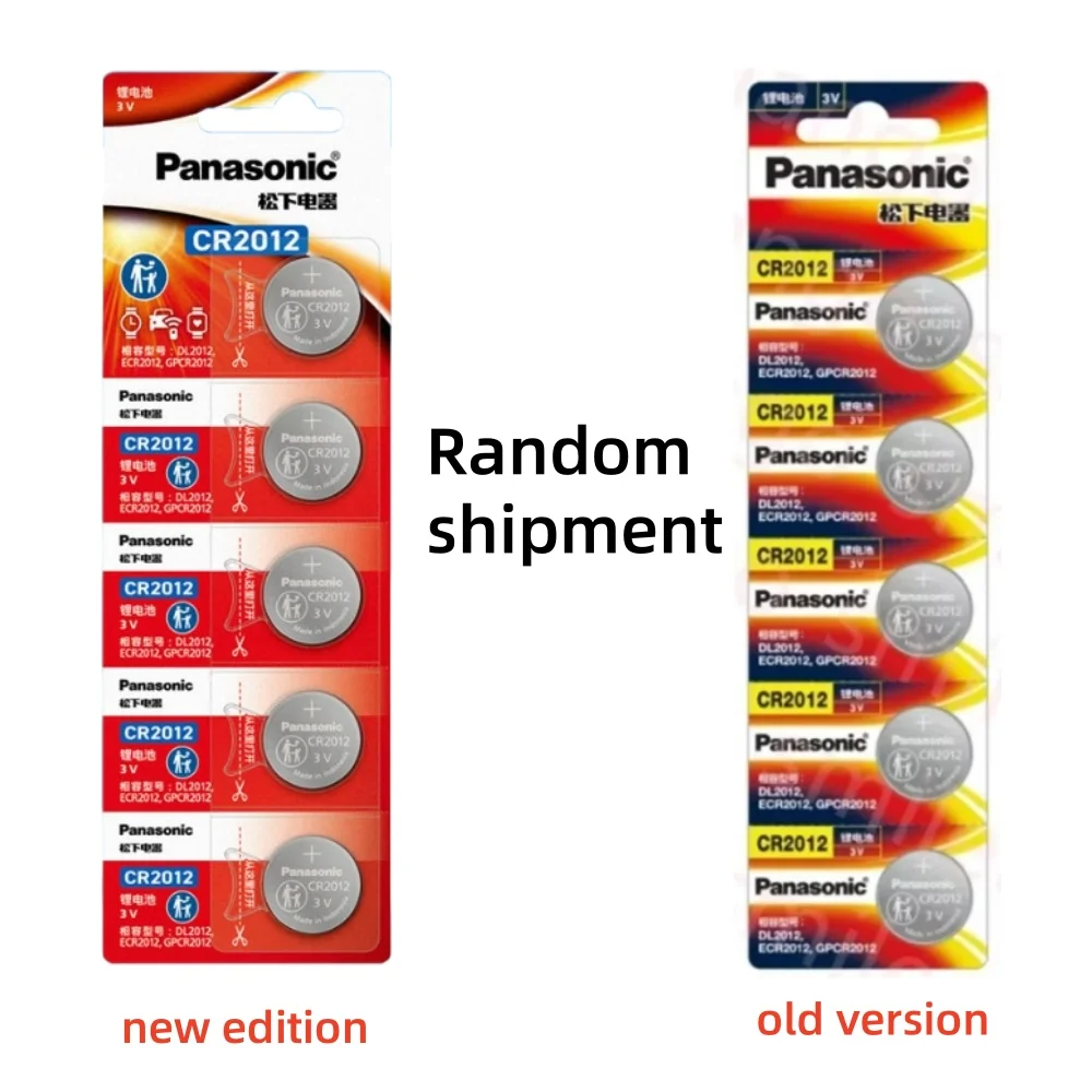 2-50PCS Panasonic 3V CR2012 Button Battery Suitable for Weight Scale Remote Control Motherboard 3D Glasses Blood Glucose Meter