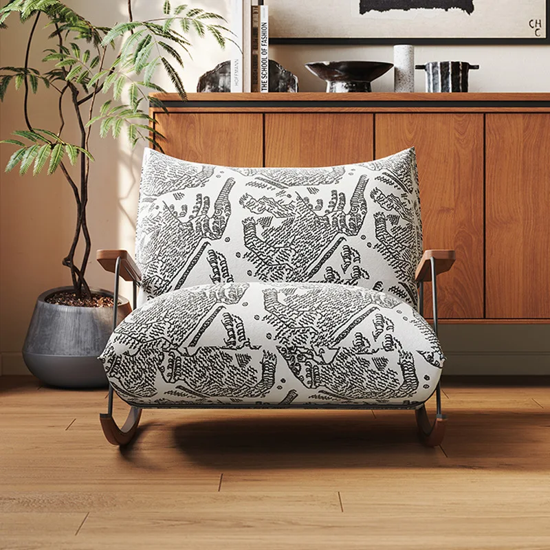 

Home villa rocking chair retro style ins