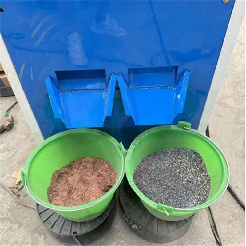 Dry Type Fully Automatic Square Separator Scrap Electric Copper Rice Miscellaneous Wire Peeling And Crushing Machine