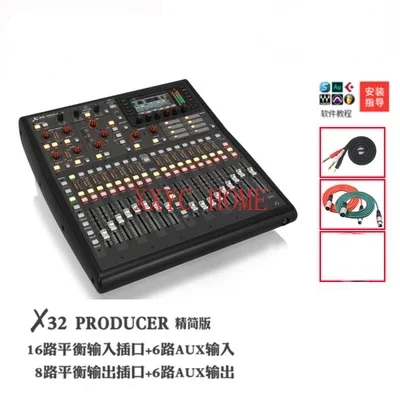 Behringer X32 40-channel Digital Mixer with 32 Gain-Programmable Mic Preamps, 25 Motorized Faders, Virtual FX Rack, and 7