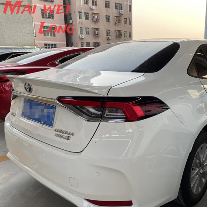 For new Toyota Corolla spoiler 2019 2020 High Quality ABS Primer Color Car Tail Wing Decoration Trunk Spoiler