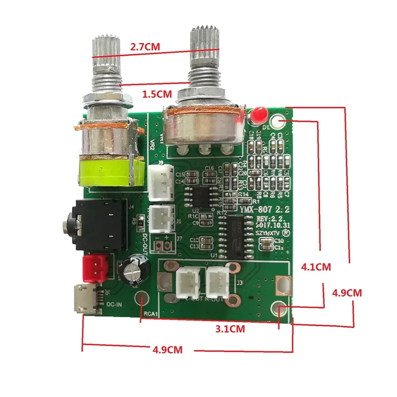 Carte d'amplificateur de puissance multifonction, Audio, Design 2.1, 5V, 20W