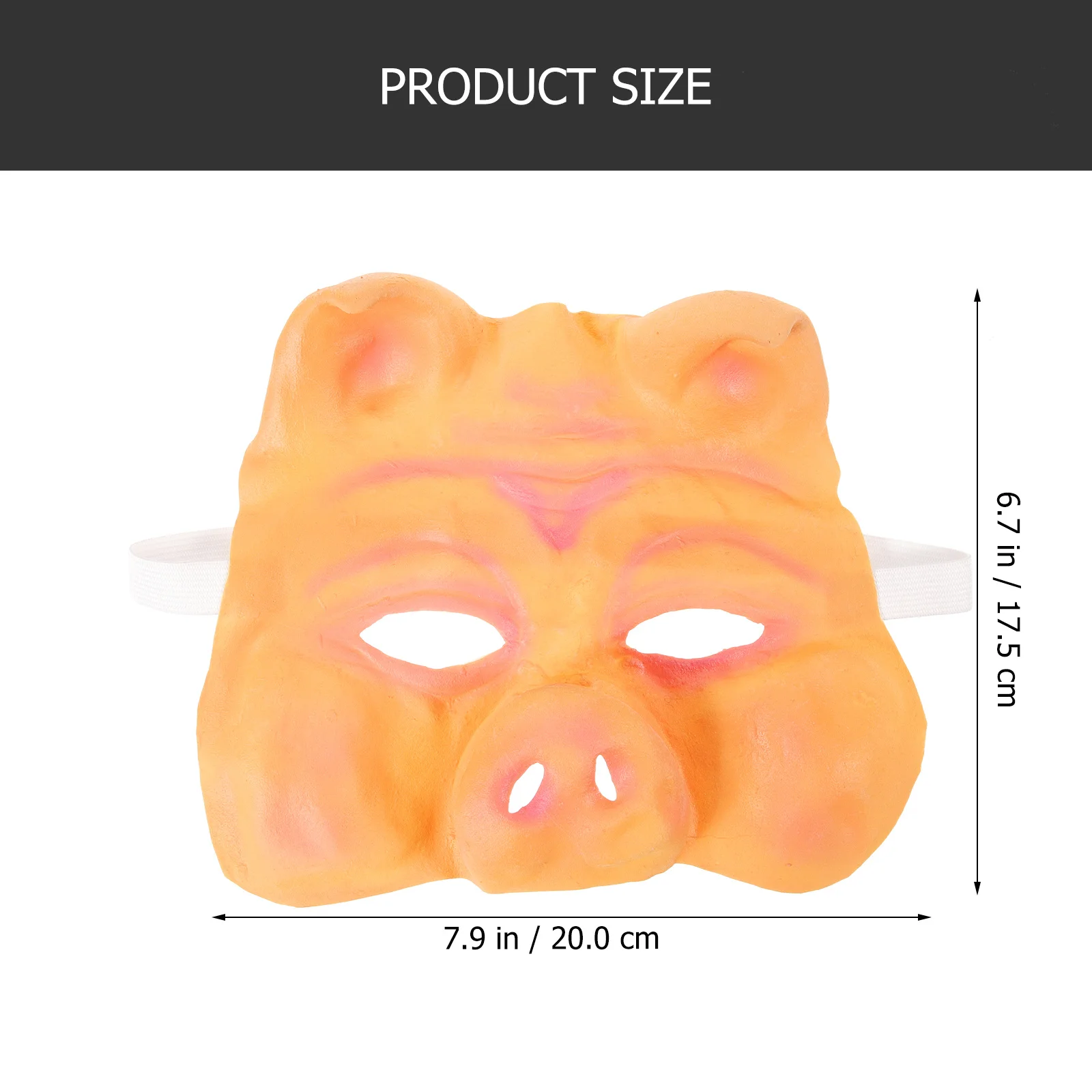 

Pig Head Mask Half Face Halloween Costume Prop Professional Ergonomic Design Reusable Masquerade Accessory Pig Mask