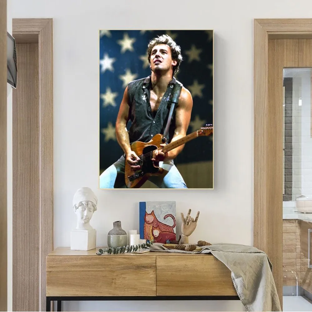 Bruce Springsteen Band Poster No Framed Poster Kraft Club Bar Paper Vintage Poster Wall Art Painting Bedroom Study Stickers