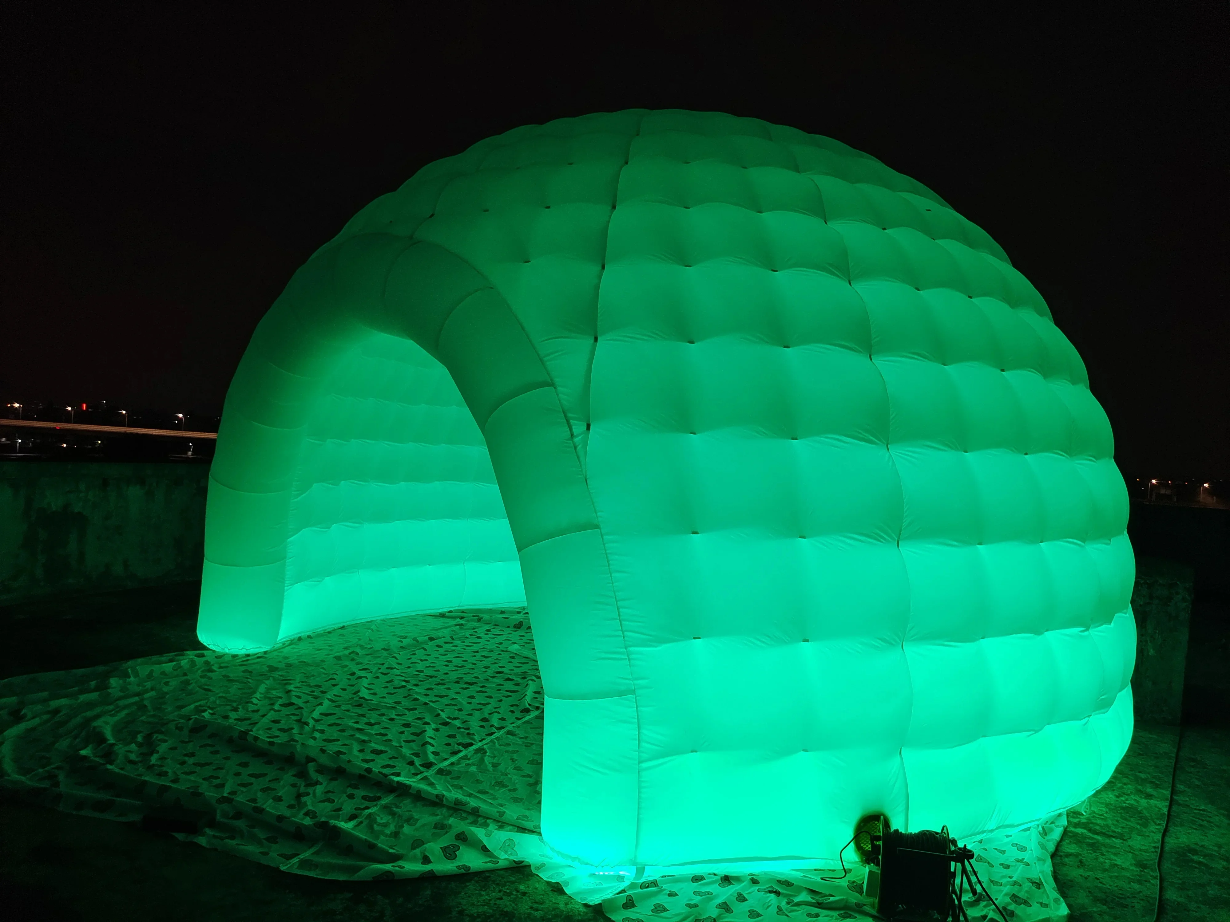 Custom LED Lighted Inflatable Dome Tent, Portable, Outdoor Backyard, Wedding Party Tent FOr Party