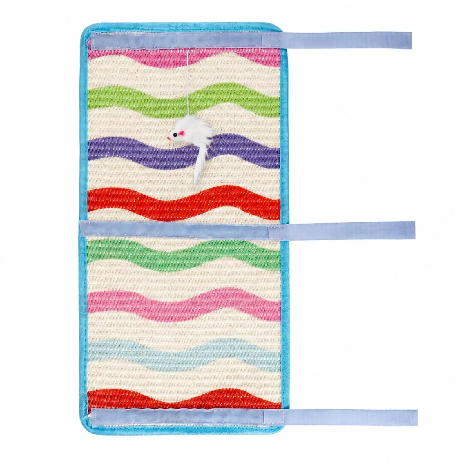 Cat Scratch Post Protector Sleeve Easy to Fasten Sisal Scratch Wrap with Hook-and-Loop Straps Pet Accessory Space-Saving
