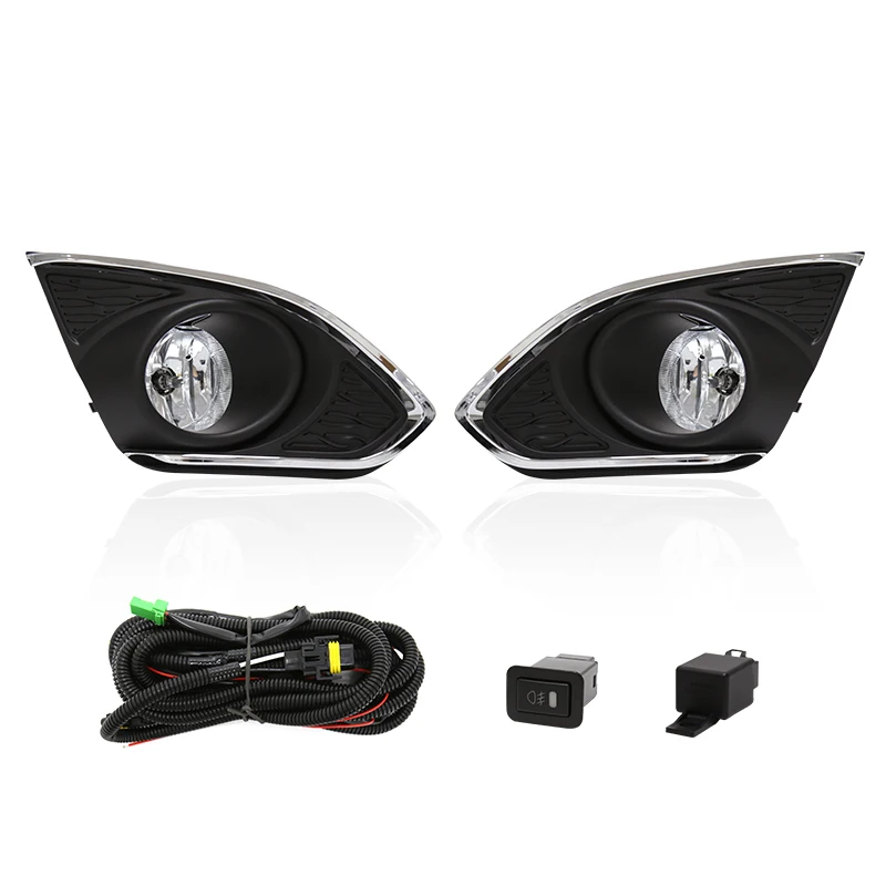 Led DRL Daytime Running Light Fog Lamp Assembly For Chevrolet Chevy Spark 2013 2014 2015 With Wires Harness Switch