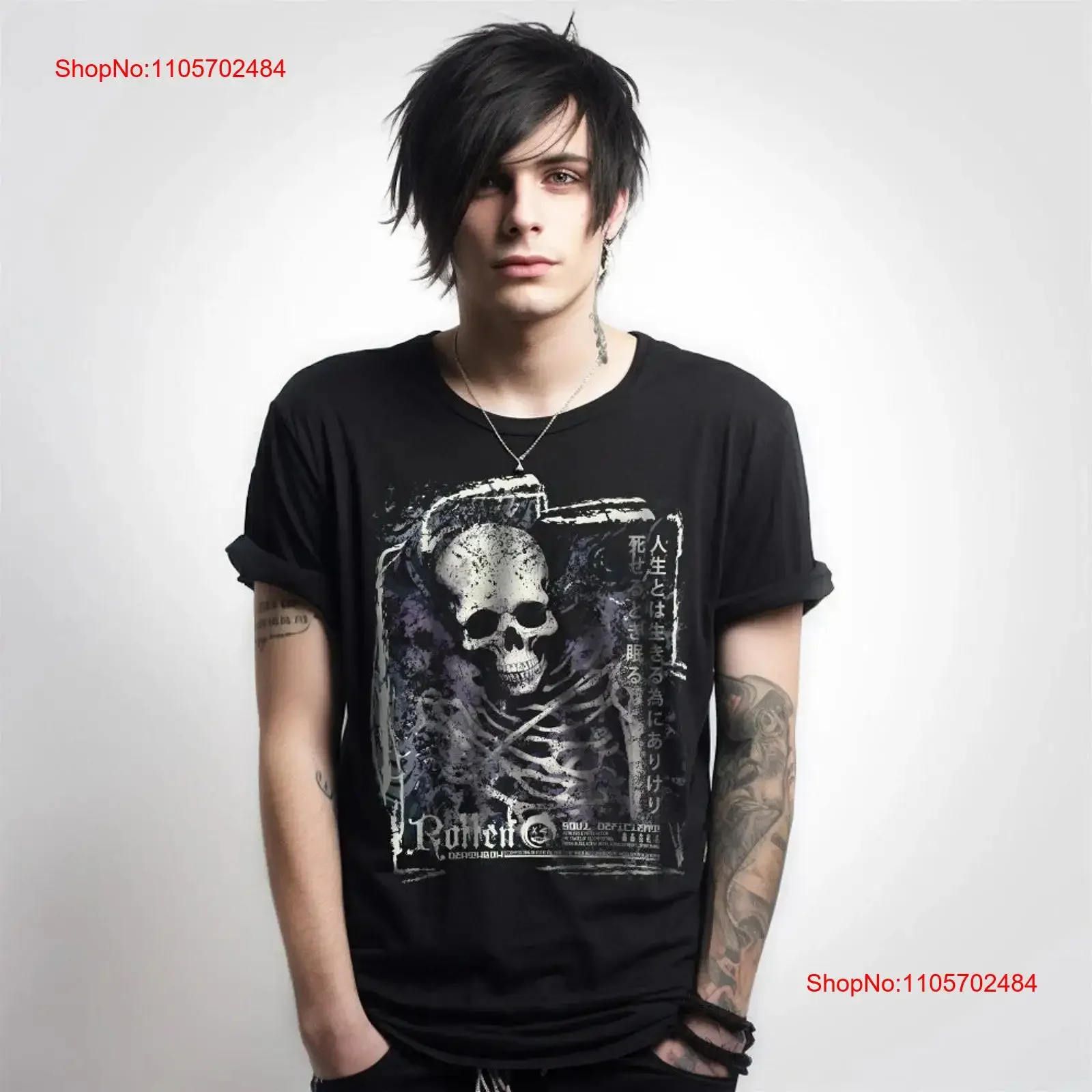 Rotten Soul Deficient Emo T Shirt Goth SweaT Grunge Alternative Clothing Scenecore Top Horror Vest Dark Design by Reb vintage