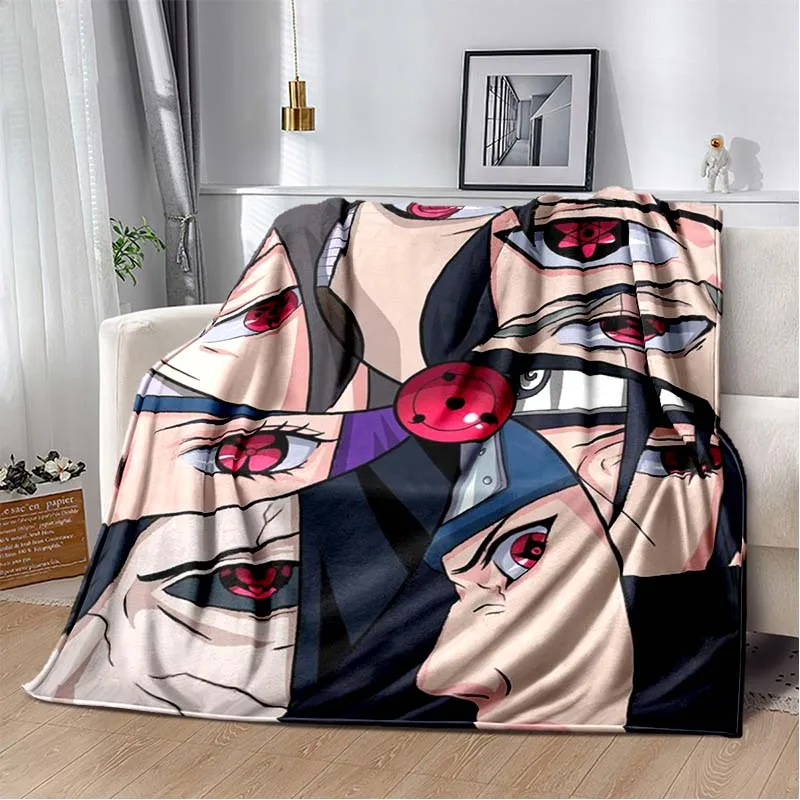 Anime Eyes Fashion Cool Throw Blanket Manga Cartoon Soft Plush Blanket Bedroom Bedspread Home Decor