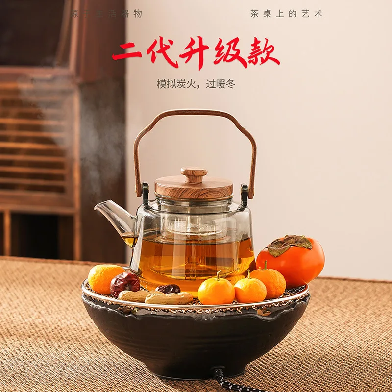 

Electric pottery stove for tea making, full glass boiling pot, Japanese tea set, health preservation boiling pot, tea stove