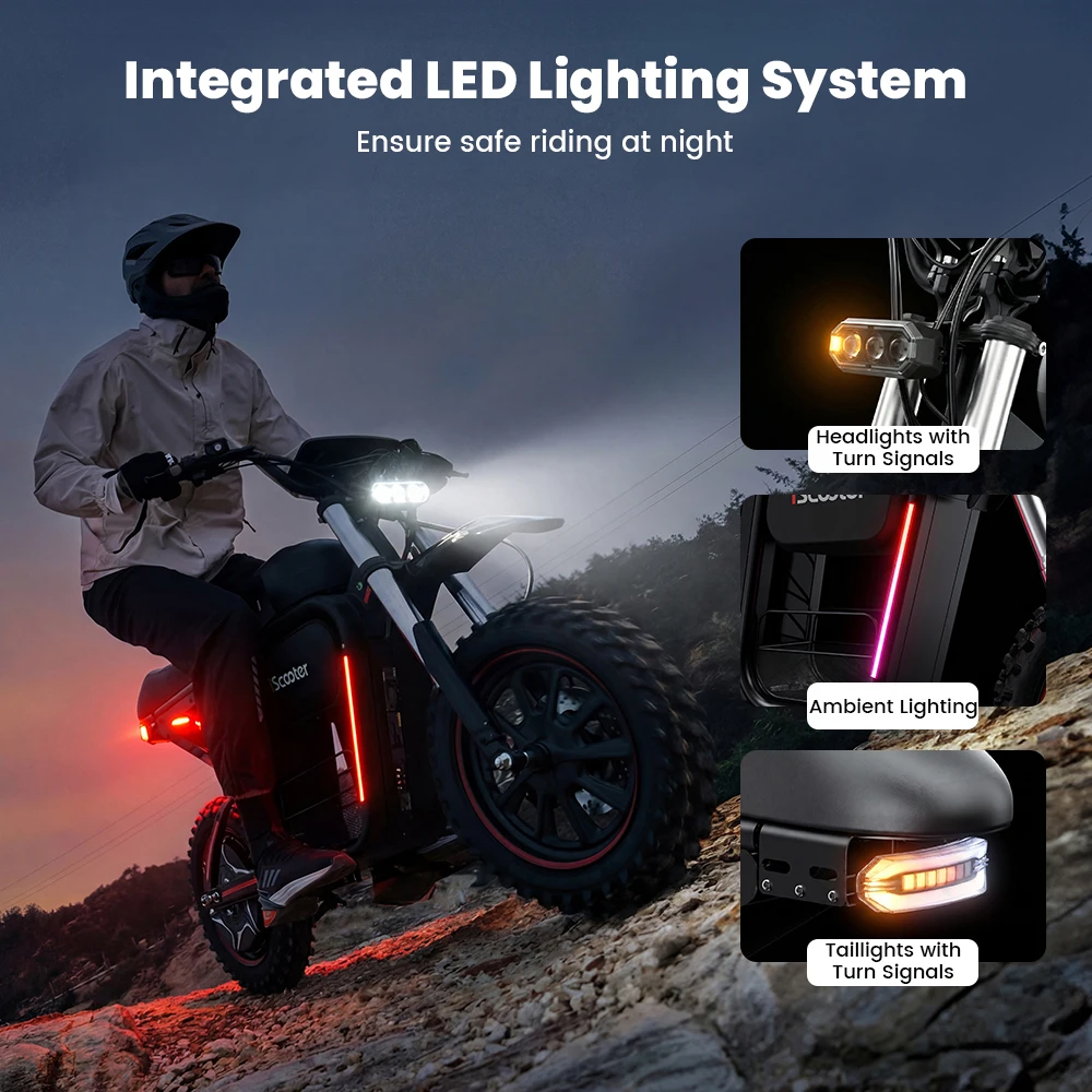 2000W Electric Scooter DX5MAX Scooter 52V 20Ah Scooter 17inch