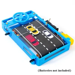 Science Experiment Invention Steering Wheel Racing Car Simulation Driving Desktop Games Kid Handmade Technology Small Production