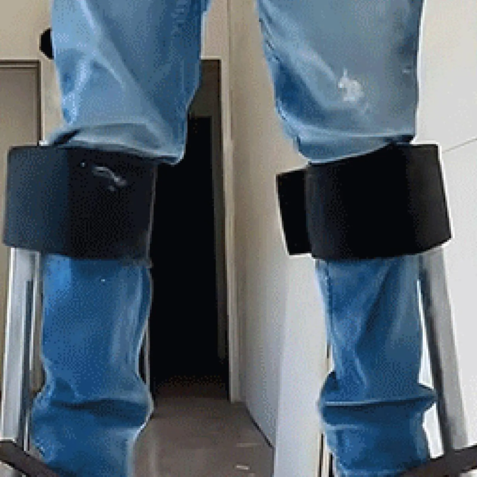 Image 6: 2 Pièces Sangles de pieds de charnière pour cloisons sèches, entièrement réglables, rembourrées, universelles et faciles à nettoyer