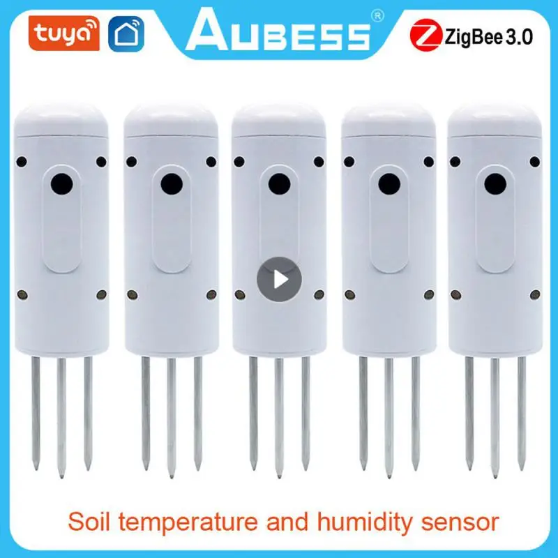 Zigbee Outdoor Smart Plant Monitor Soil Temperature Meter Tuya Garden Automation Tuya Moisture Humidity Tester Sensor