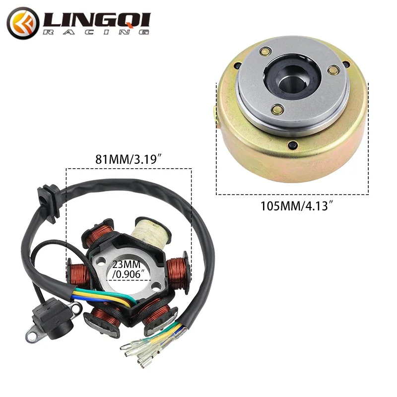 

Motorcycle Parts 6 Coils Generator Magnetor Stator Coil Universal For Dirt Pit Bike Magnetic Cylinder Motocross Accessories