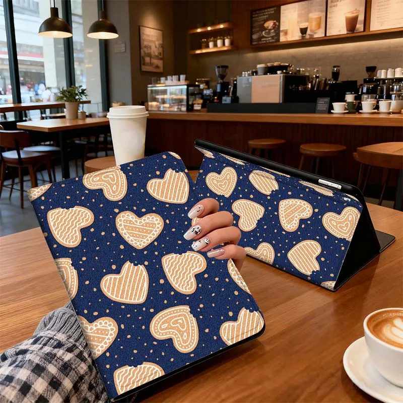 

Gingerbread Creative Pattern For iPad Pro 7 8 9 Gen 2 11 13 5th 6th 10th 11th M5 M4 12.9 10.9 10.2 Inch 2024 2025 Tablet Case