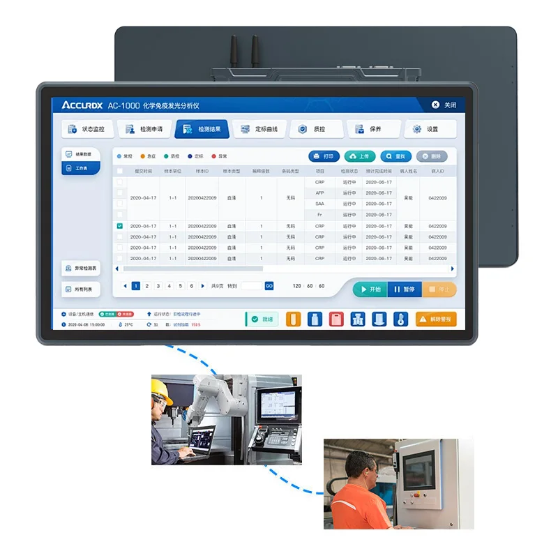 10.1 12 15 17 19 21.5 Inch Industrial Touch Panel Pc Rugged All in One Computer with Linux/win 10 11 and J1900/J6412 /i3/i5/i7