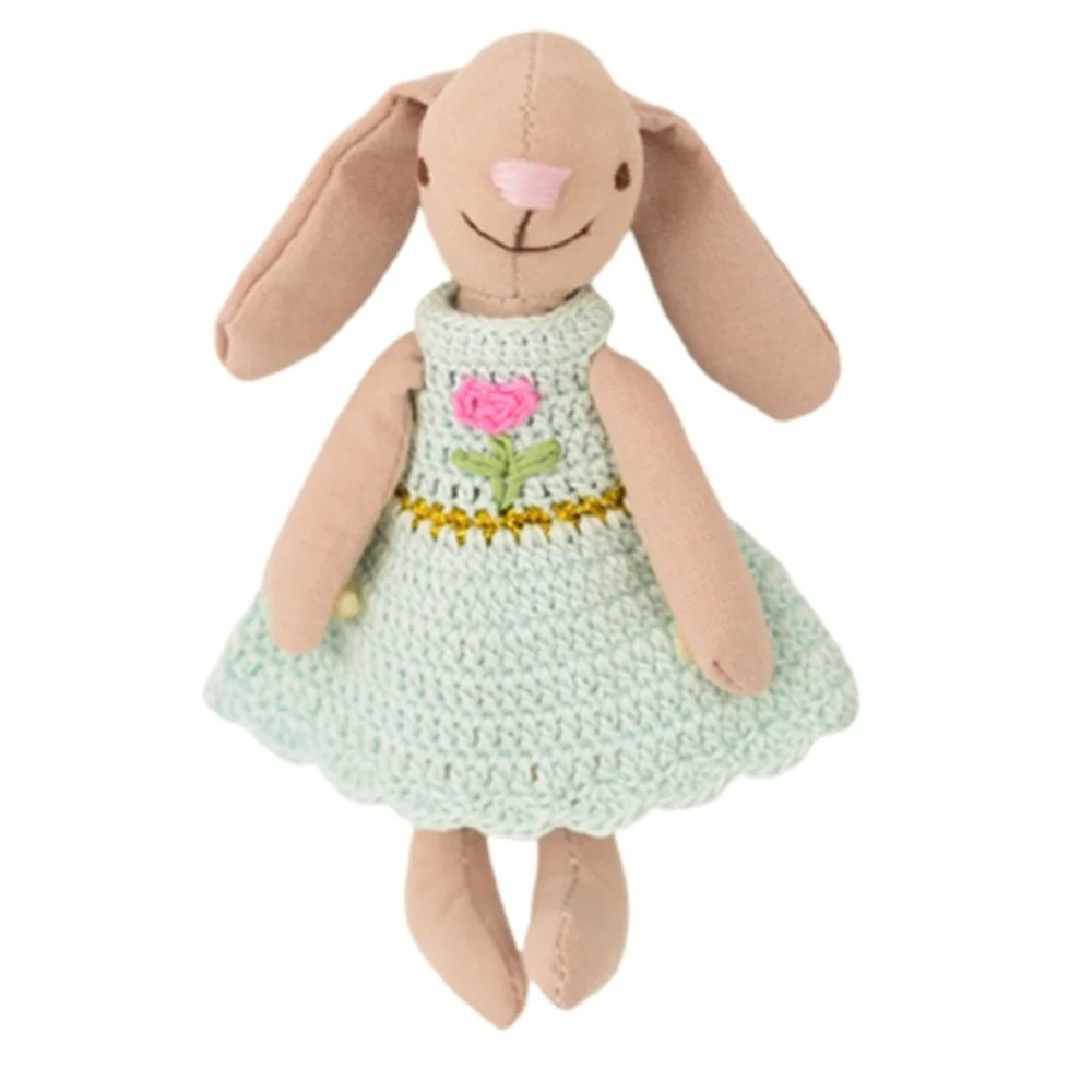 

Kids Toy Rabbit Waldorf Doll Native Knitting Dress Cartoon Plush Stuffed Doll Kawaii Soft Handmade Doll Toy Preschool Education