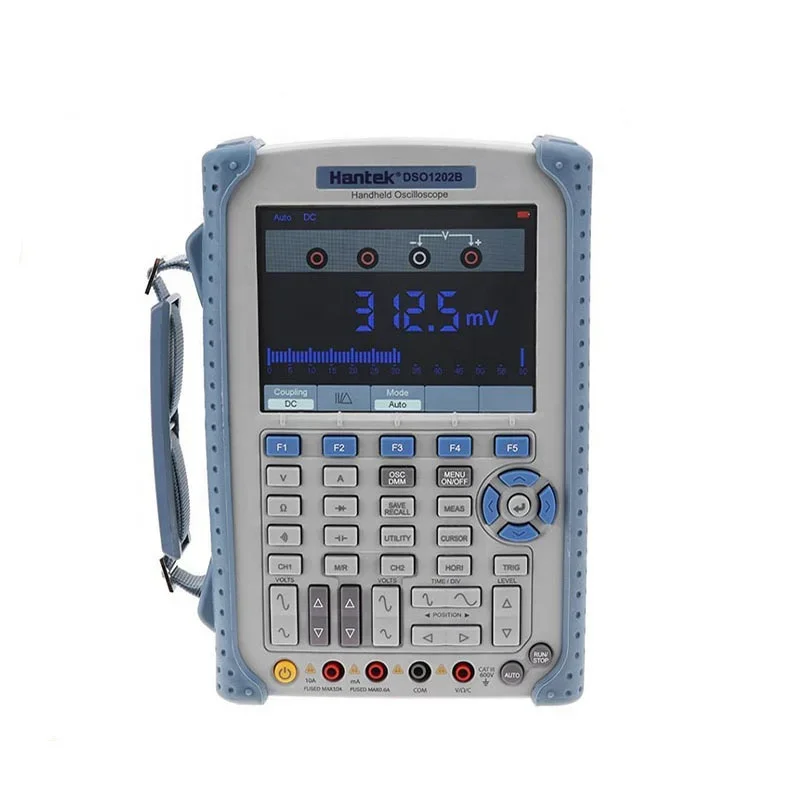 

DSO1202B 2 Channels Digital Oscilloscope 200Mhz Handheld USB DMM Multimeter 1GSa/s Sample Rate