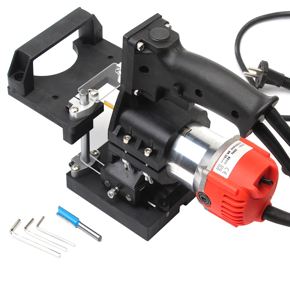 2-in-1 Invisible Fastener Opening Punch Locator for Woodworking, Cabinet Side Hole Fixing, Trimming & Slotting Fixture