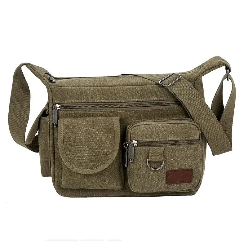 Neue Schultertasche mit Mehrfach-Fächern, Messenger-Tasche für Studenten, Reise- und Freizeittasche