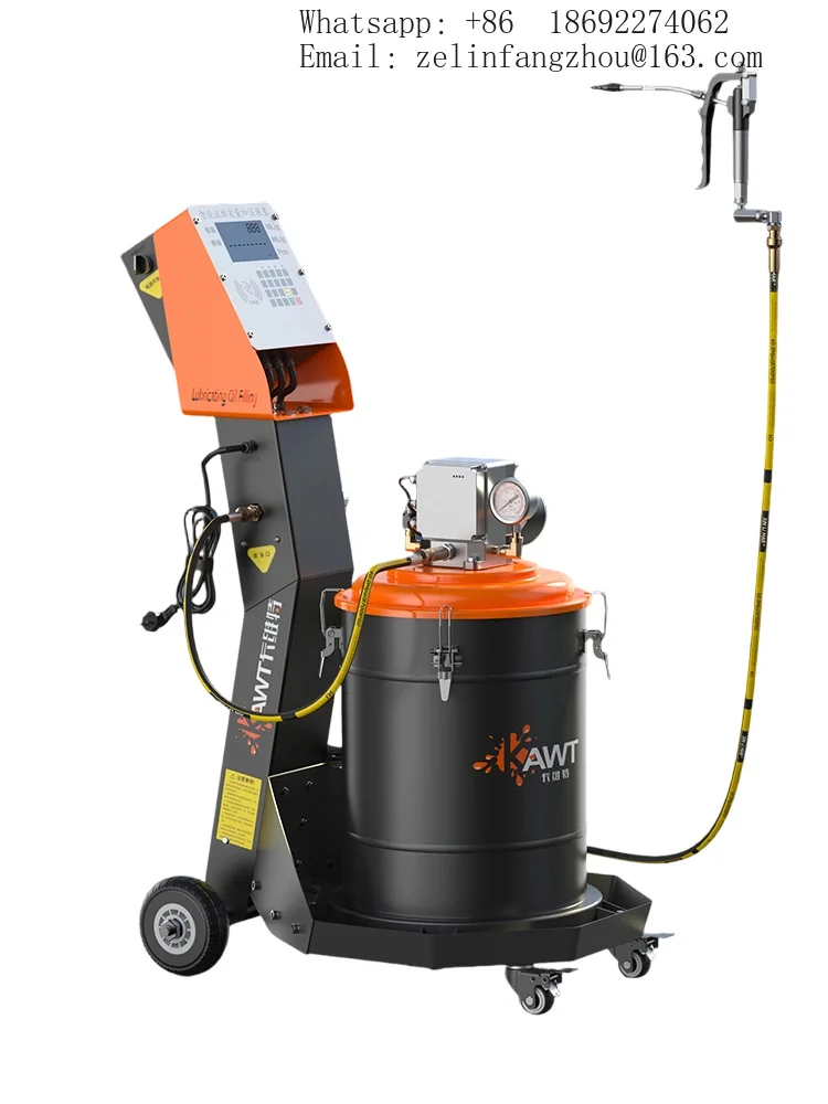CAVITT 200L Electric Intelligent Lubricant Dispensing Machine for Mobile Workshop Heavy Duty Grease Oil Dispenser Kit