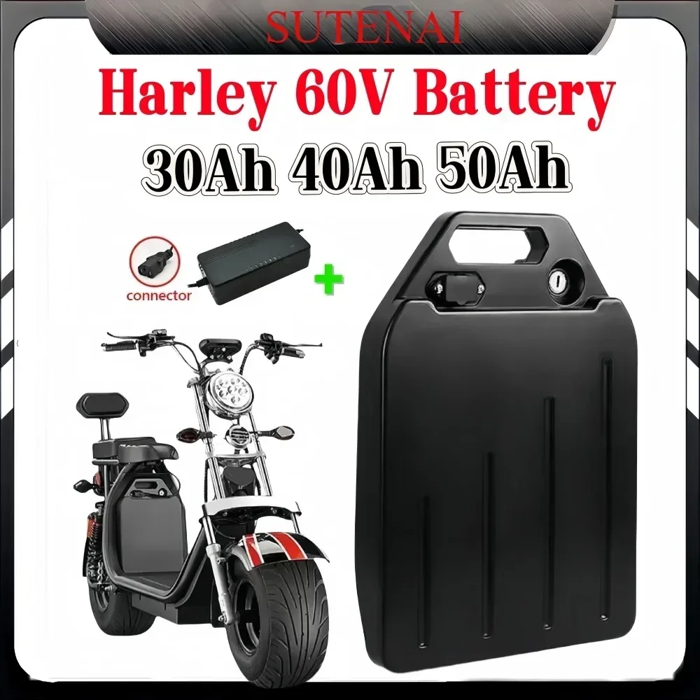 SU Original 60V 18650 Battery of Harley Lithium battery 20Ah 30Ah 40Ah ，2000W High power Waterproof Electric vehicle battery pac