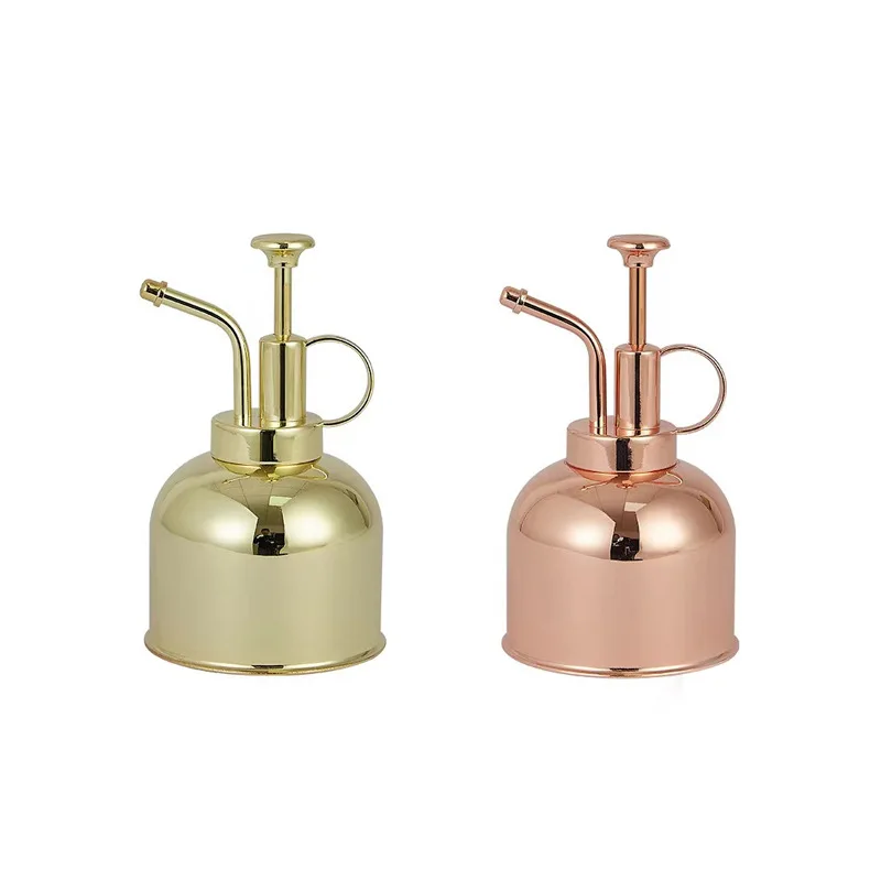 

304 Stainless Steel Sprayer - Brass - Colored, Nordic - Style Retro Mini Metal Watering Can for Home Use