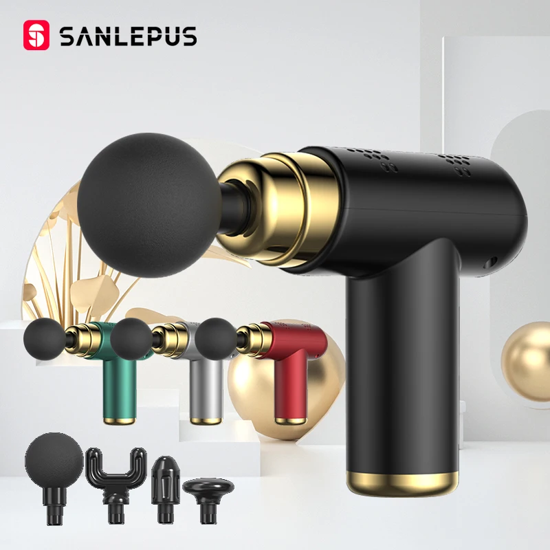 Pistola per massaggio portatile muscolo del tessuto profondo massaggiatore elettrico sollievo dal dolore per il corpo collo rilassamento della schiena Fitness dimagrante