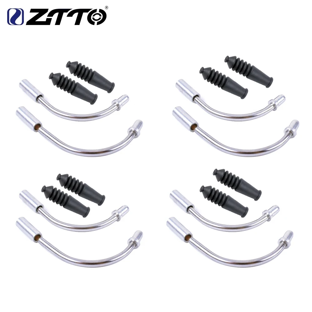 ZTTO MTB Cycling V-Brake Noodles Bend Tube Linear Pull Brake Cable Guide with Rubber Sleeves Bicycle Brake Parts