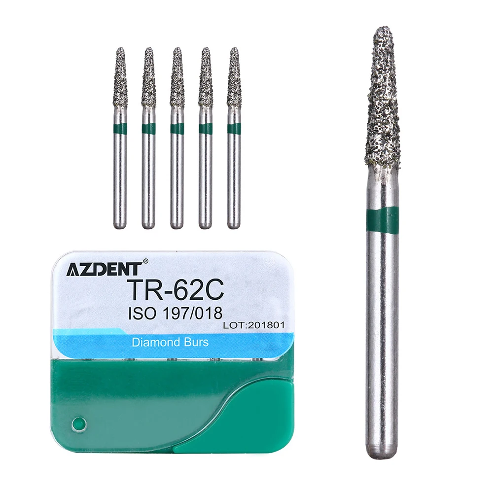 20 Boxen AZDENT Dental Diamantbohrer FG 1,6 mm für Hochgeschwindigkeits-Handstücke, mittlere Polierbohrer, Laborinstrumente, Zahnarztwerkzeuge – Detail 17