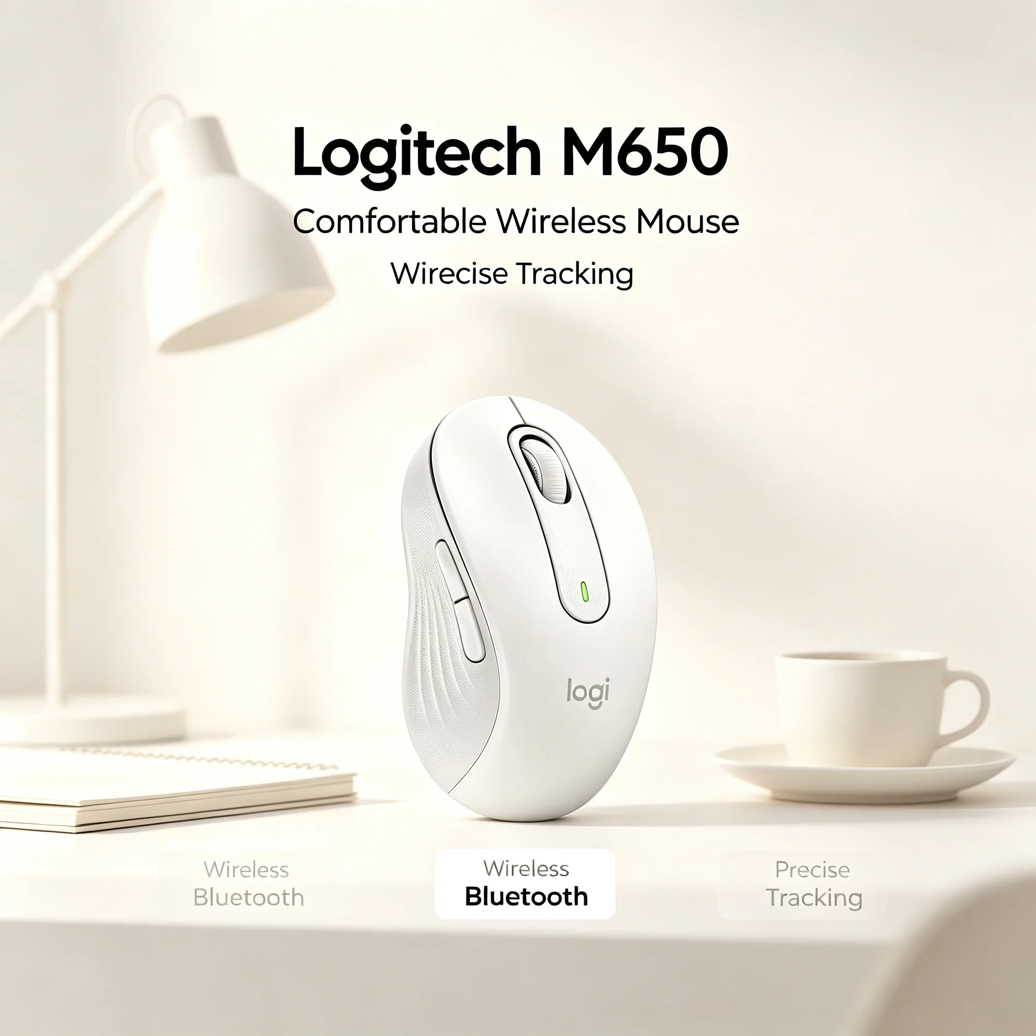 Logitech M650 Signature Silent Wireless Office Mice Logi Bolt Receiver Dual Connection Recycled Plastic Build 24 Month Battery S
