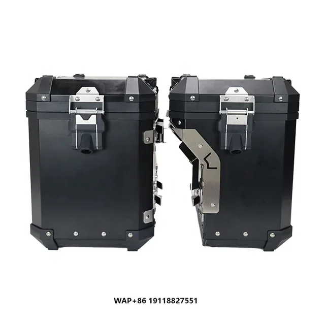 

Motorcycle Exhausted Side Pannier Box Aluminium Alloy Maxi Scooter Motor Motorbike case Baggage Luggage for Ducati MTS950MTS1260